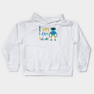 Robot From Future Kids Hoodie